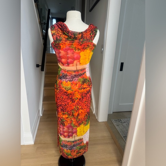 Zara Picante Bodycone Mesh Off-Shoulder Dress M - Picture 3 of 5